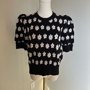 Kate Spade Floral Puff Sleeve Sweater